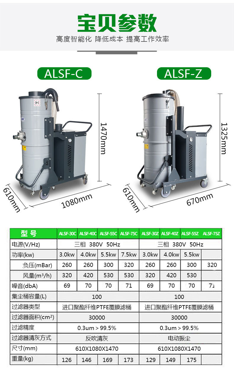 ALMF系列脉冲反吹吸尘器(图2)