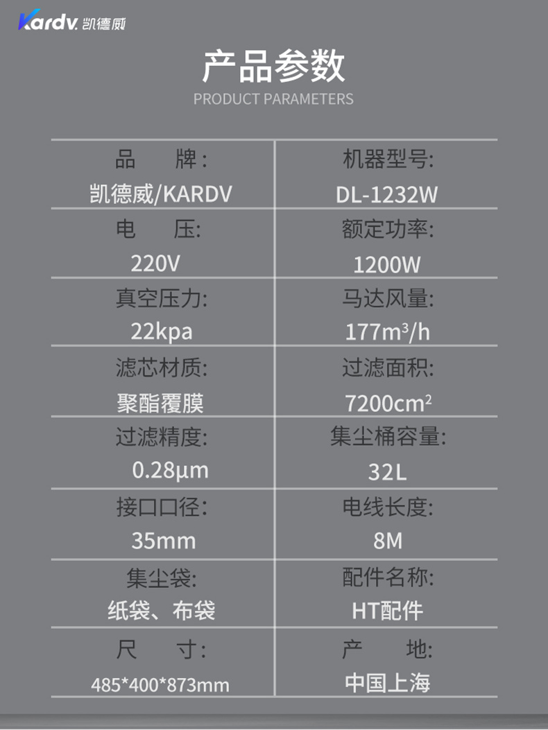 DL1232W无尘室吸尘器(图1)