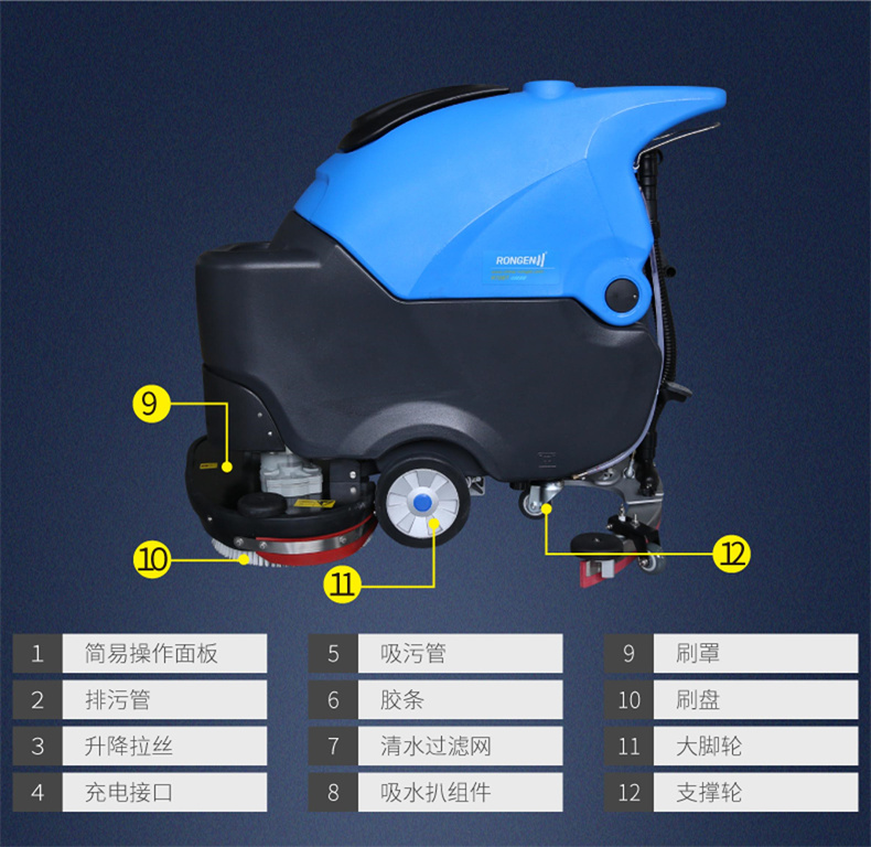 R70BT双刷自走手推式洗地机(图13)