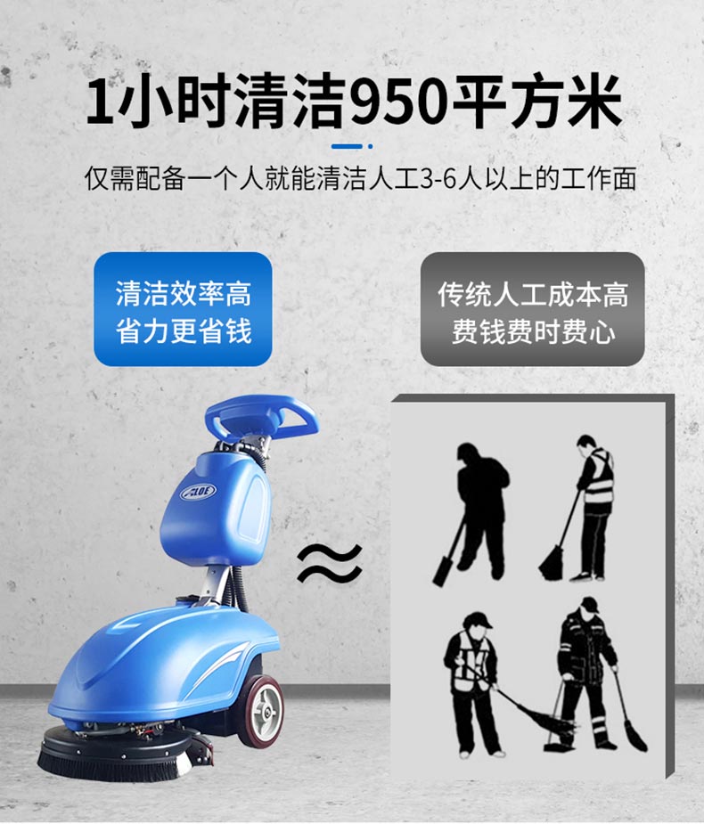 AL350可折叠式洗地机(图2)
