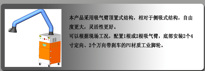 滤筒式焊接烟尘净化器 双臂焊烟机(图2)